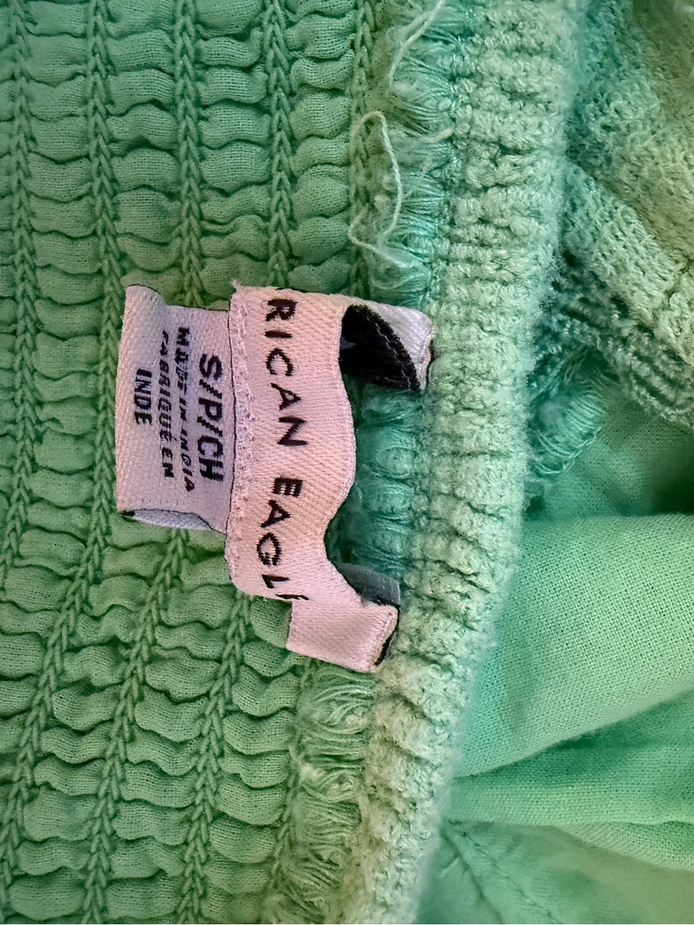 American Eagle Outfitters Lace Square-Neck Crop Tank in Mint - Picture 4 of 4